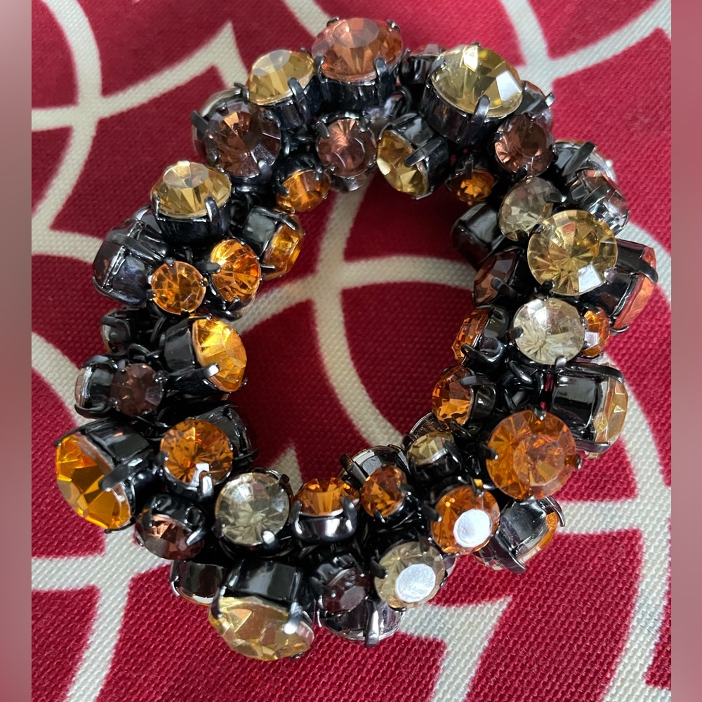 Multicolored Faux Gemstone Stretch Bracelet